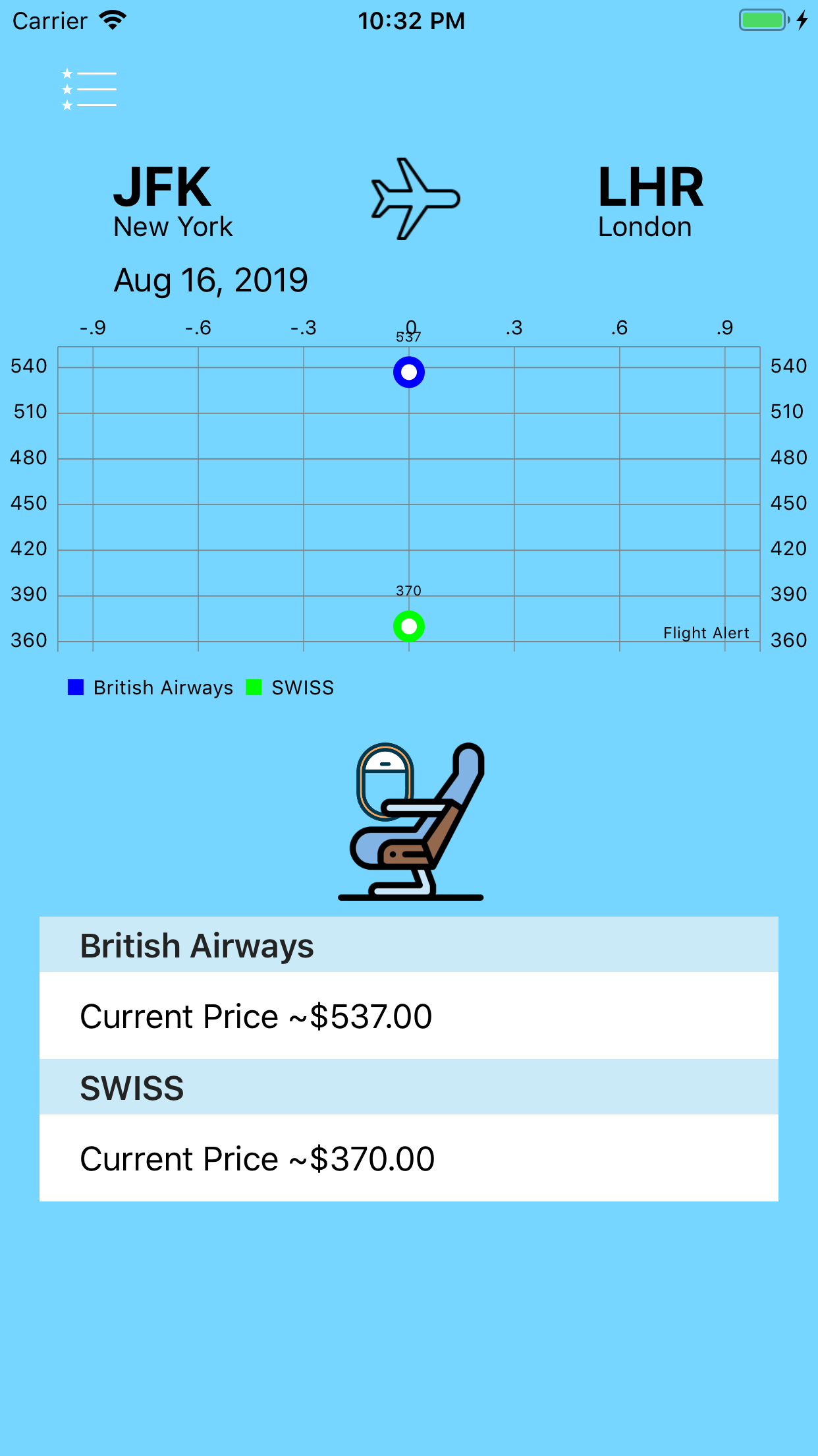 Flight Alert screenshot