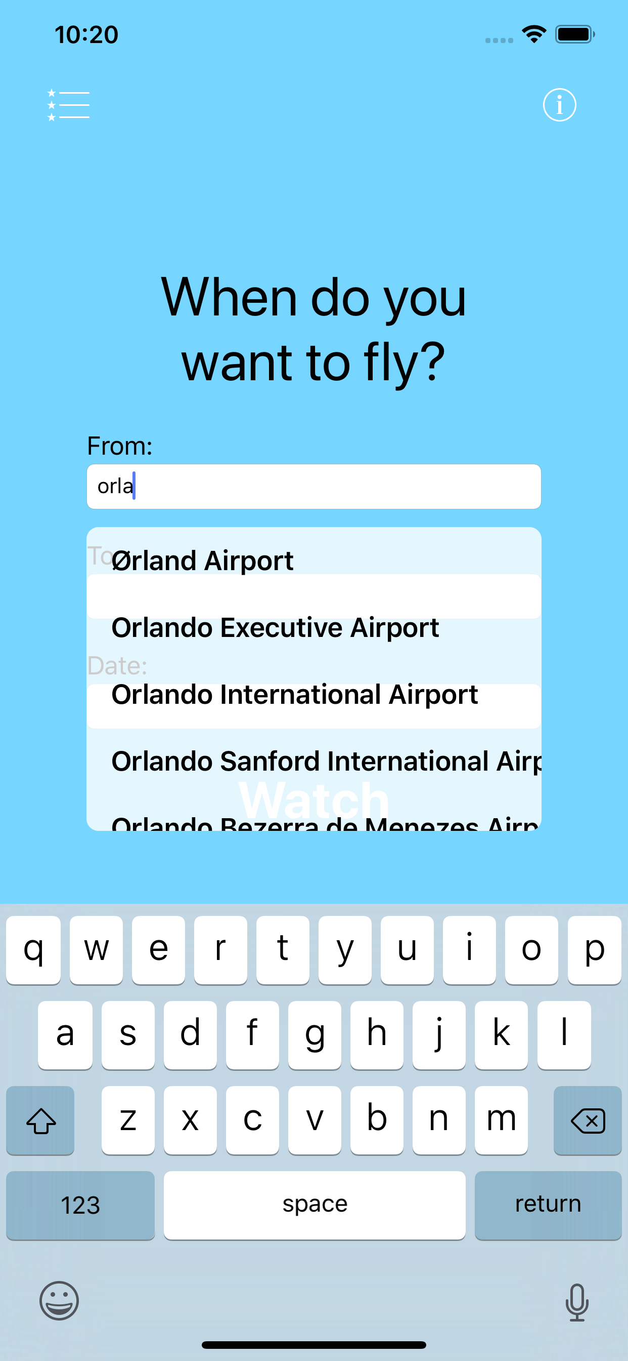 Flight Alert screenshot