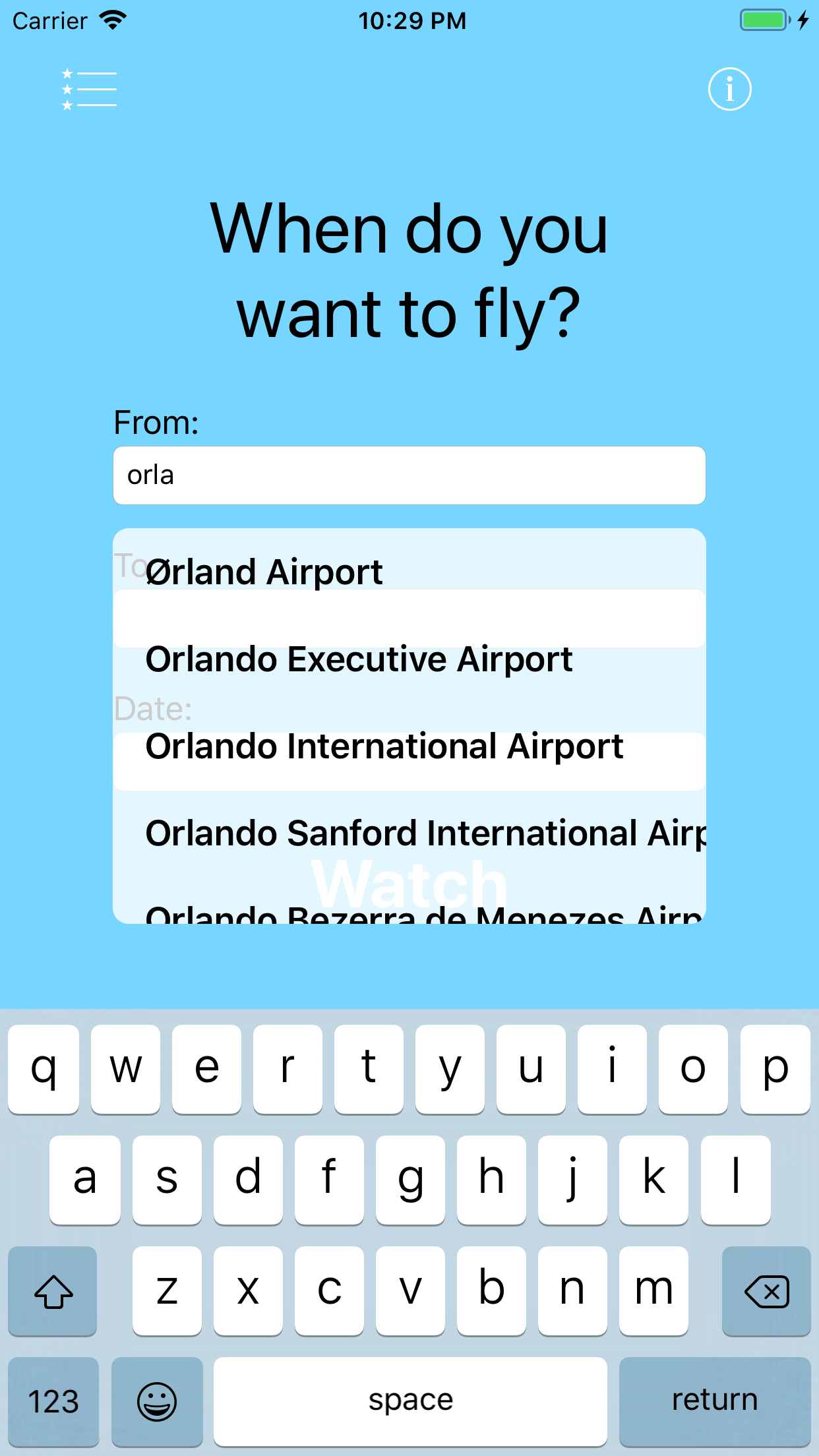 Flight Alert screenshot