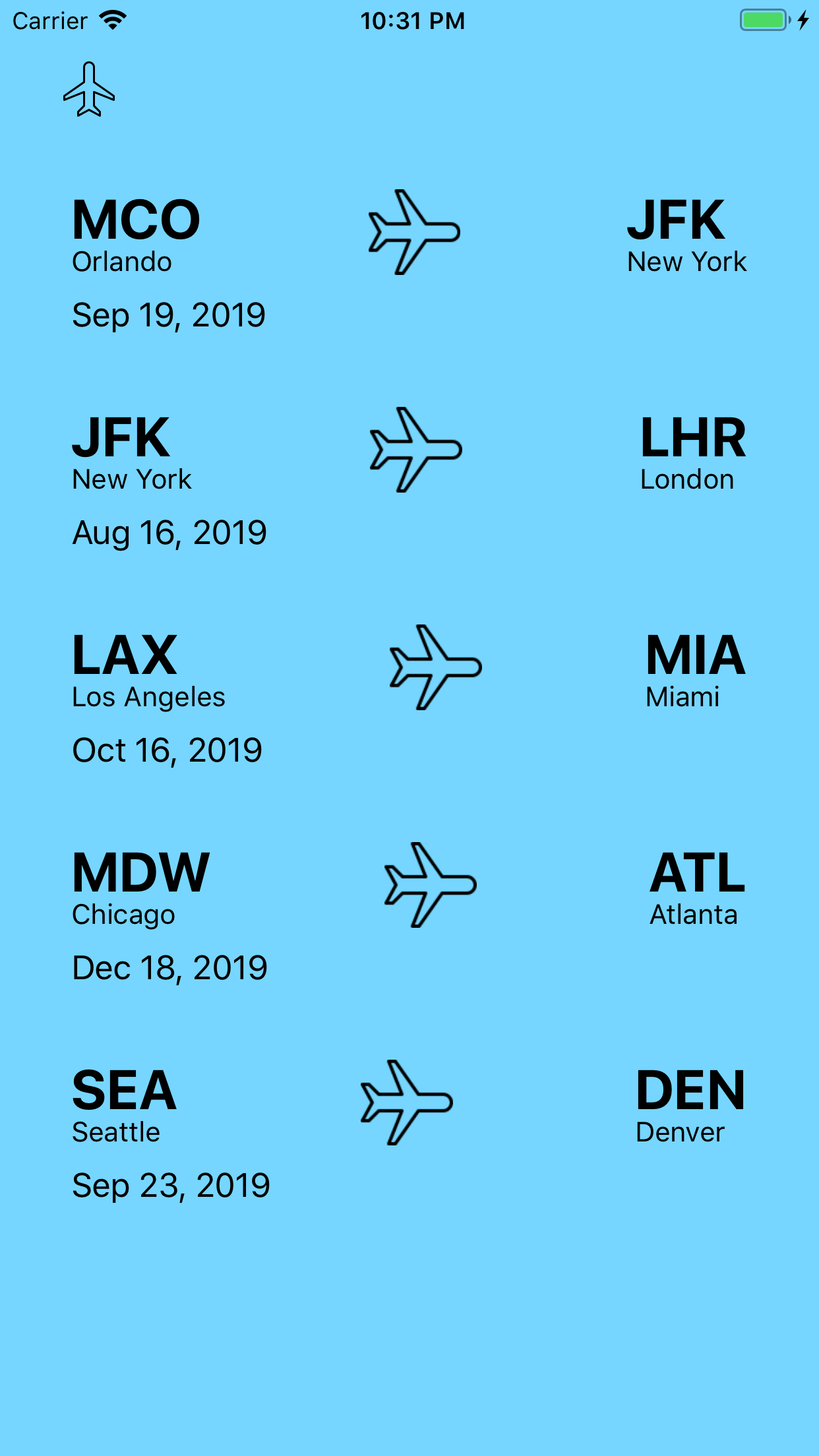 Flight Alert screenshot